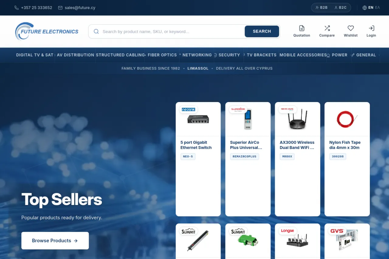 Future Electronics — E-shop ηλεκτρονικών